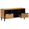 vidaXL TV ormar s ladicama Smeđa 100 x 33,5 x 46 cm Čvrsto drvo manga