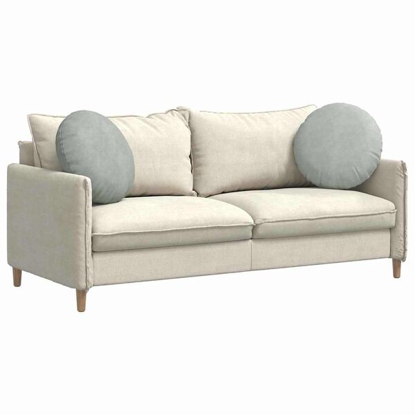 vidaXL Jastučići za sjedenje 2 pcs Svijetlo siva Ø 40 x 13 cm Baršun