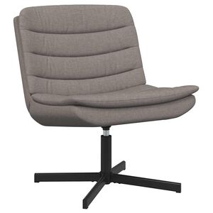 vidaXL Stolica na kotačiće Sivo-smeđa 63 x 75 x 76 cm tkanina