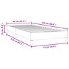 vidaXL Box spring krevet bez madracem ružičasti 90x220 cm bar&scaron;unasti