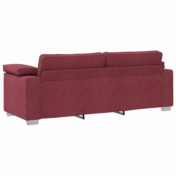vidaXL Sofa Vinska crvena 219 x 77 x 82 cm tkanina