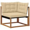 vidaXL Set vanjskih sofa s jastukom 7 pcs Prirodna i bež