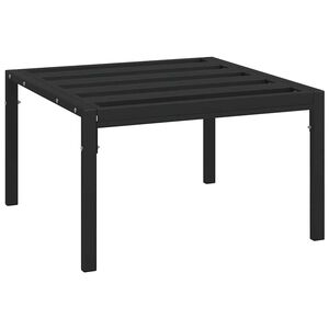 vidaXL Vrtni stolić za kavu crni 60 x 60 x 35 cm čelični