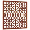 vidaXL Vrtni zidni ukras 55 x 55 cm čelik COR-TEN s maurskim uzorkom
