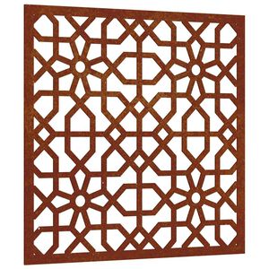 vidaXL Vrtni zidni ukras 55 x 55 cm čelik COR-TEN s maurskim uzorkom