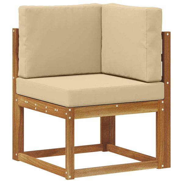 vidaXL Set vanjskih sofa s jastukom 7 pcs Prirodna i bež