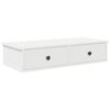 vidaXL Zidna polica s ladicama bijela 80x34x17 cm izrađeno drvo