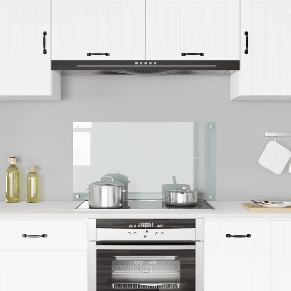 vidaXL Kuhinjska zaštita od prskanja prozirna 90x50 cm kaljeno staklo