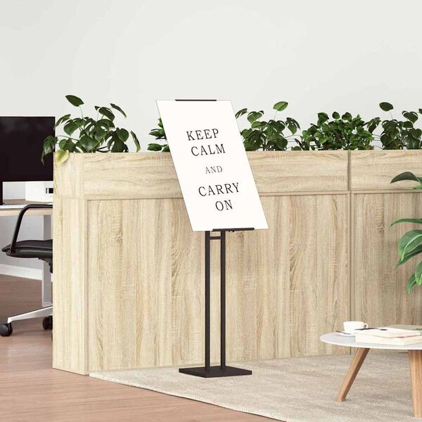 vidaXL Stalci za sajmove 2 pcs Crna 26,5 x 26,5 x 150 cm Čelik