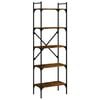 vidaXL Regal za knjige 5 razina boja hrasta 56 x 31,5 x 174 cm drveni
