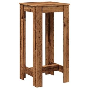 vidaXL Barski stol boja staro drvo 51x50x103,5cm od konstruiranog drva