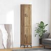 vidaXL Highboard Umjetnički hrast 69,5 x 34 x 180 cm Konstruirano drvo
