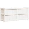 vidaXL Vrtna sadilica bijela 150 x 50 x 70 cm od masivne borovine