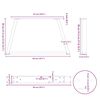 vidaXL Noge za klub stolić V-oblika 2 kom Crne 50 x (30-31,3) cm Čelik