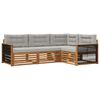vidaXL Set vanjskih sofa 4 kom. Prirodna i svjetlosiva