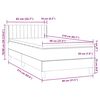 vidaXL Box Spring krevet s madracem tamno sivi 80x210 cm bar&scaron;un