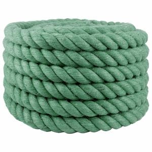 vidaXL Uže od jute 40 mm Zelena 100% Juta Tossa