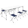 Sklopivi set stola za kampiranje i 6 stolaca podesiva visina 180x60 cm