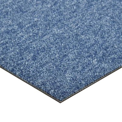 vidaXL Podne pločice s tepihom 20 kom 5 m² 50 x 50 cm plave