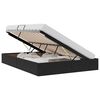 vidaXL Krevet s od storage s uzglavljem Crna 135 x 190 cm Bar&scaron;un