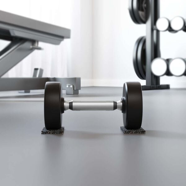 vidaXL Gumeni valjak Crna 200 x 5 x 0,6 cm Guma