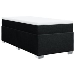 vidaXL Box spring krevet s madracem crni 80 x 200 cm od tkanine