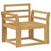 vidaXL Set vanjskih sofa Čvrsto drvo akacije Bijela