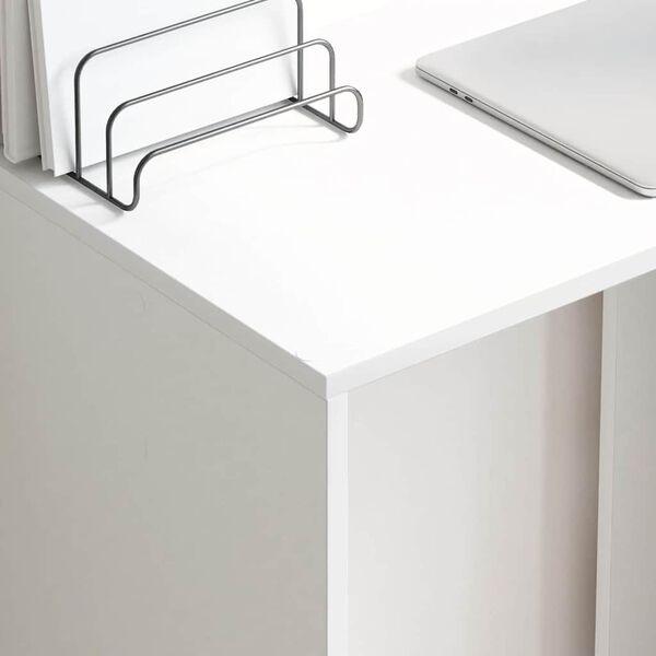 vidaXL Stol s policom Bijelo 78,5 x 37 x 154,5 cm Konstruirano drvo