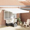 vidaXL Skrovita tenda Bijelo 300 x 250 cm Poliester i metal