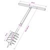Ručna burgija za zemlju sa ručkom 180 mm i produžnom cijevi 13 m čelik