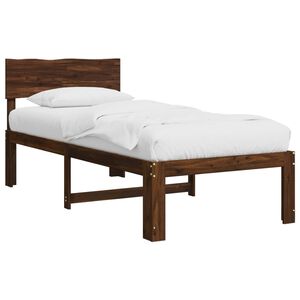 vidaXL Krevet s uzglavljem ROSTOCK Tamno smeđa 75 x 190 cm