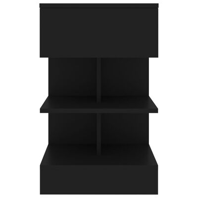 vidaXL Noćni ormarić crni 40 x 35 x 65 cm od iverice