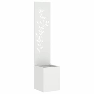 vidaXL Privatnost u vrtu Cvjetni Bijelo 32 x 32 x 150 cm