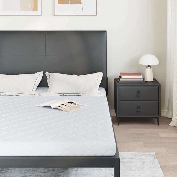 vidaXL Madrac Bijelo 160 x 200 cm Žakar tkanina