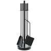 vidaXL Set alata za kamin od 5 dijelova, 18 x 66 cm, čelik