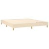 vidaXL Krevet s oprugama i madracem krem 160x200 cm od tkanine