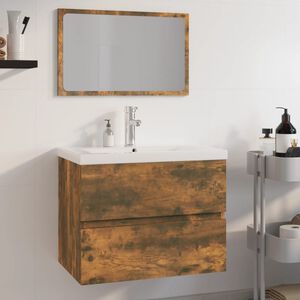 vidaXL Set kupaonskog namje&scaron;taja boja hrasta konstruirano drvo