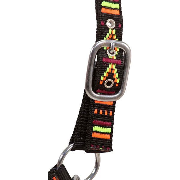 vidaXL Ogrlica Crna 100% najlon