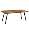 vidaXL Blagovaonski stol od reciklirane tikovine i čelika 180 x 90 x 76 cm