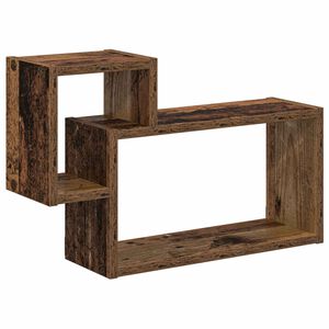 vidaXL Polica na zidu Zidna montaža Smeđa 55 x 15 x 35 cm