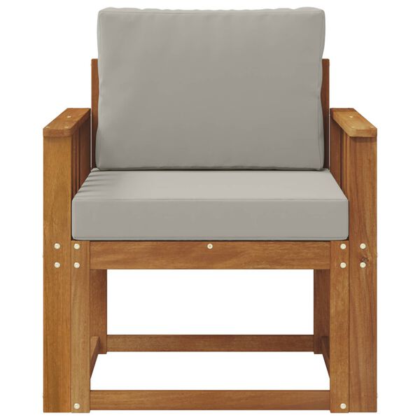 vidaXL Vanjski kauč Čvrsto drvo akacije i poliester