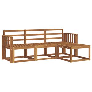 vidaXL Set vanjskih sofa 4 pcs Prirodna
