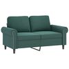 vidaXL 4-dijelni set sofa s jastucima tamnozeleni bar&scaron;unasti