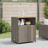 vidaXL Cabinet s policom Siva 70 x 50 x 87 cm Poliester i Roly Rattan