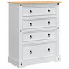vidaXL Kutije za pohranu s ladicama Corona Bijeli 92 x 48 x 114 cm