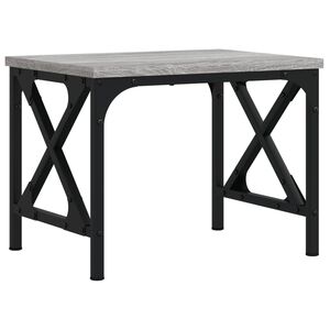 vidaXL Stalak za pisač siva boja hrasta 40x30x31 cm konstruirano drvo