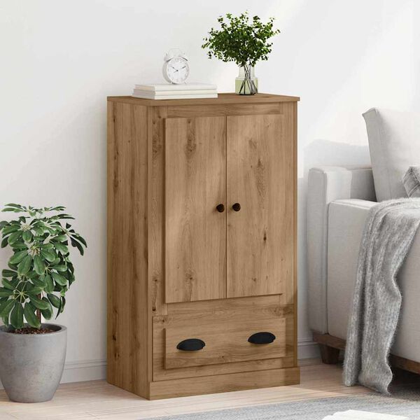 vidaXL Highboard s ladicama Umjetnički hrast 60 x 35,5 x 103,5 cm