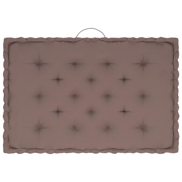 vidaXL Paletni podni jastuci 7 kom smeđe-sivi pamučni