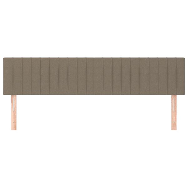vidaXL Uzglavlja smeđesiva 200x5x78/88 cm od tkanine
