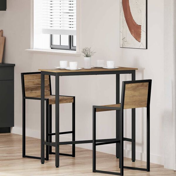 vidaXL stol Ume oklop 100 x 40 x 100,5 cm Inženjerska drva i čelik